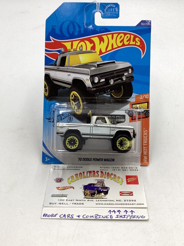 2020 Hot wheels Zamac #10 70 Dodge Power Wagon #152 147C Online now