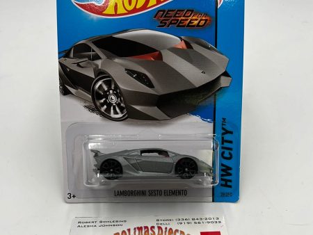 2014 Hot Wheels #39 HW City Lamborghini Sesto Elemento *Veins Back of Card* 102A Cheap