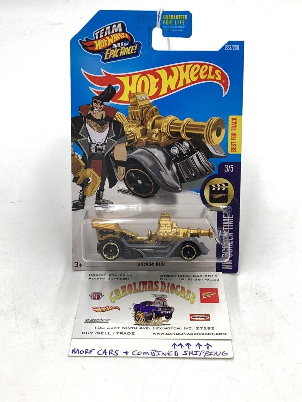 2016 Hot Wheels Treasure Hunt #223 Grease Rod 276H Supply