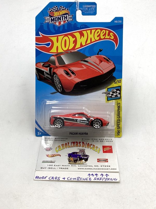 2019 Hot wheels #148 Pagani Huayra red #103B For Discount