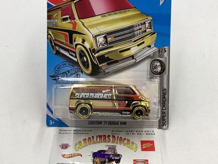 2019 Hot wheels #23 Custom 77 Dodge Van Gold 43D Discount