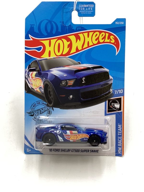 2019 Hot wheels #192 10 Ford Shelby GT500 Super snake blue 24H Cheap