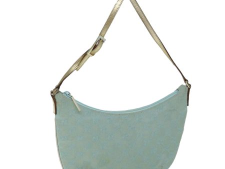 GUCCI GG Canvas Shoulder Bag Light Blue 73592 Online Hot Sale