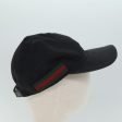 GUCCI GG Canvas Web Sherry Line Cap XL Black Red Green 80948 Cheap