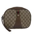 GUCCI GG Supreme Web Sherry Line Clutch Bag PVC Beige Red 89 01 034 th5079 Online Hot Sale