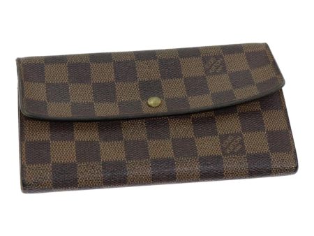 LOUIS VUITTON Damier Ebene Porte Monnaie Credit Wallet N61725  79856 Online Sale