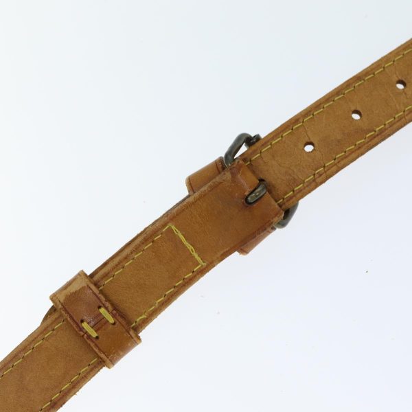 LOUIS VUITTON Adjustable Shoulder Strap Leather 36.2  -43.3   Beige Auth 78919 on Sale