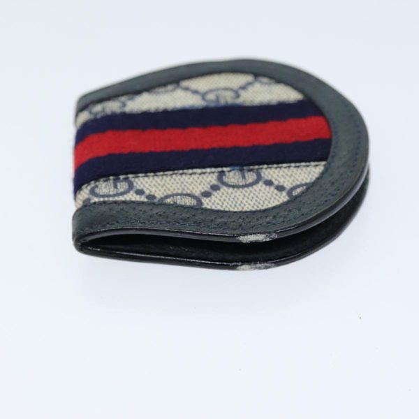 GUCCI GG Supreme Sherry Line Coin Purse PVC Red Navy yk12588 Online Hot Sale