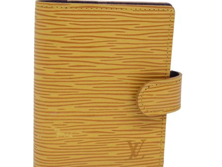 LOUIS VUITTON Epi Agenda mini Day Planner Cover Tassili Yellow R20059 Auth 79947 For Cheap