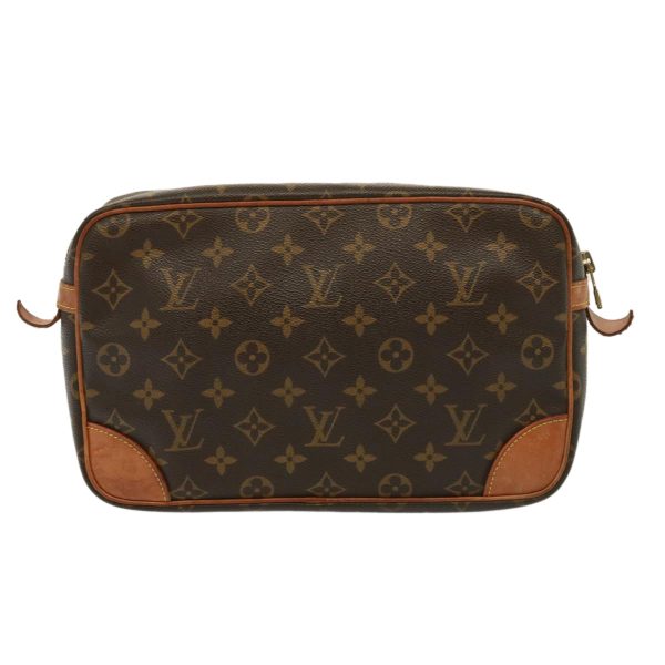 LOUIS VUITTON Monogram Compiegne 28 Clutch Bag M51845  79475 Discount