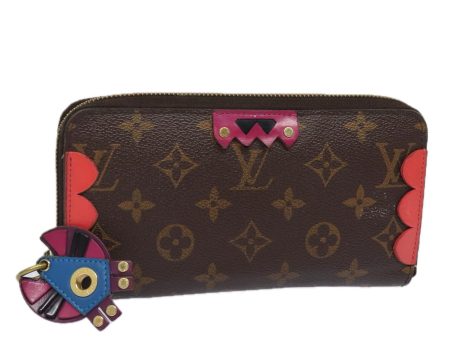 LOUIS VUITTON Monogram Totem Zippy Wallet Purple Red blue M61364  bs15467 Online Hot Sale