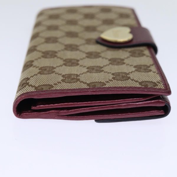 GUCCI GG Canvas Long Wallet Beige 203550 yk12329 For Cheap