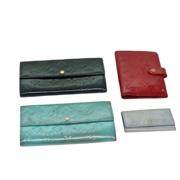 LOUIS VUITTON Vernis Wallet 4Set Gris Art Deco Baby Blue Red  ar11890 Sale