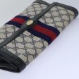 GUCCI GG Supreme Sherry Line Clutch Bag PVC Navy Red 010 378 bs15615 Sale