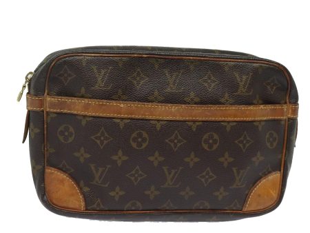 LOUIS VUITTON Monogram Compiegne 28 Clutch Bag M51845  80630 on Sale