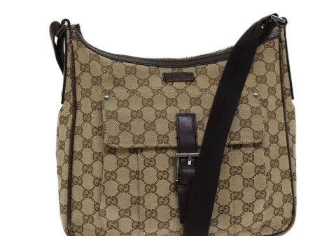 GUCCI GG Canvas Shoulder Bag Beige 114272 73889 Cheap