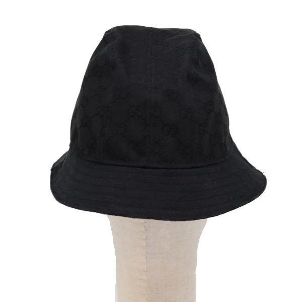 GUCCI GG Canvas Hat L Black yk12541 For Sale