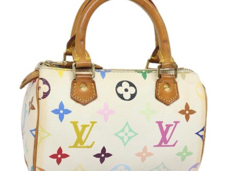 LOUIS VUITTON Monogram Multicolor Mini Speedy Hand Bag White M92645 Auth 79012 Online Hot Sale