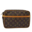 LOUIS VUITTON Monogram Compiegne 23 Clutch Bag M51847  79371 For Sale