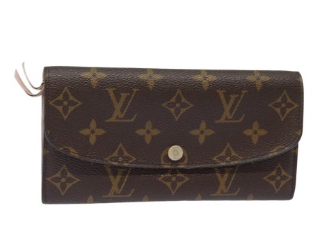 LOUIS VUITTON Monogram Portefeuille Emily Wallet Rose Valerine M61289 Auth 79663 For Cheap