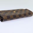 LOUIS VUITTON Damier Ebene Portefeuille Sarah Long Wallet N61734  79300 For Sale