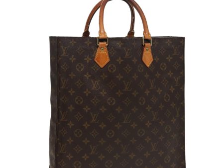 LOUIS VUITTON Monogram Sac Plat Hand Bag M51140  79083 Cheap