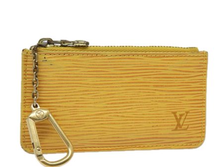 LOUIS VUITTON Epi Pochette Cles Coin Purse Yellow M63809  81225 For Sale