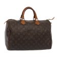 LOUIS VUITTON Monogram Speedy 35 Hand Bag M41524  81128 For Sale