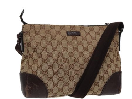 GUCCI GG Canvas Shoulder Bag Beige 114273 ac3058 on Sale