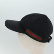 GUCCI GG Canvas Web Sherry Line Cap XL Black Red Green 80948 Cheap