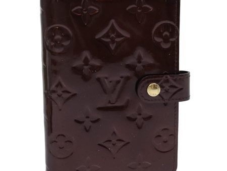 LOUIS VUITTON Vernis Agenda PM Day Planner Cover Amarante R21026  bs15561 Discount