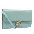 GUCCI Shoulder Wallet Leather Light Blue 369664 mr248 Online Hot Sale