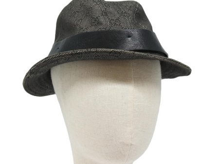 GUCCI GG Canvas Hat S Black am6440 For Discount