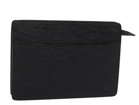 LOUIS VUITTON Epi Pochette Homme Clutch Bag Black Noir M52522  bs15565 Supply