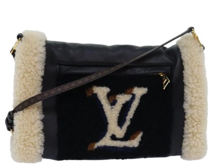 LOUIS VUITTON Monogram Teddy Mansion Mouton Teddy Bag Black M76564 Auth 78371A Online now