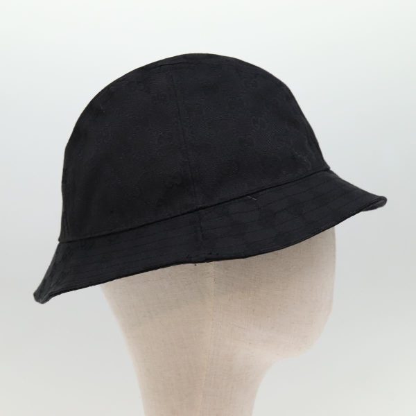 GUCCI GG Canvas Hat L Black yk12541 For Sale