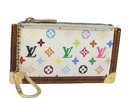 LOUIS VUITTON Monogram Multicolor Pochette Cles Purse White M92655 Auth bs15415 Sale