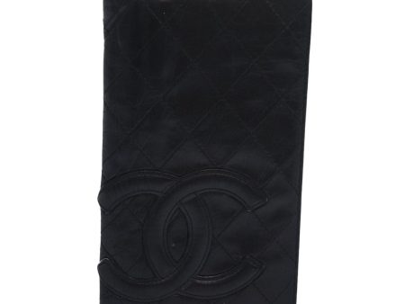 CHANEL Cambon Line Long Wallet Leather Black CC  bs16463 on Sale