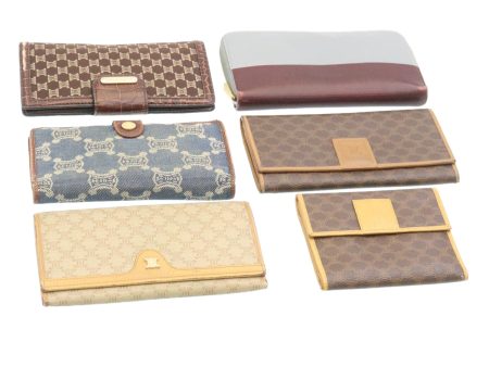 CELINE Macadam Wallet 6Set Blue Black Brown ar5849 Cheap