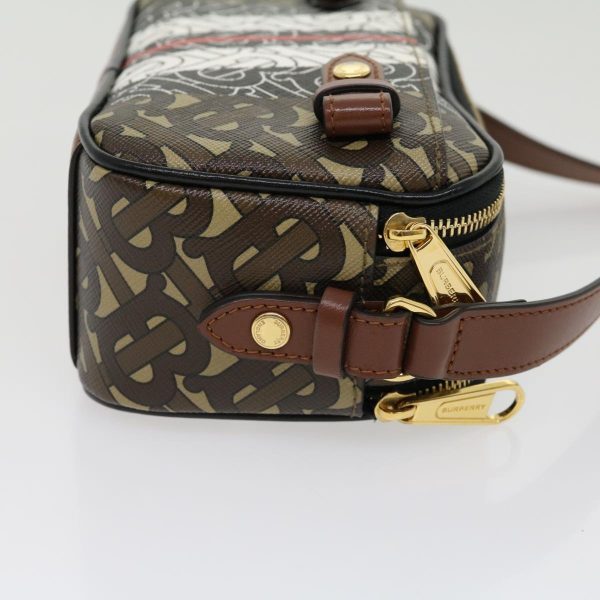 BURBERRY Monogram Shoulder Bag PVC Leather BrownNew 30465 Online Hot Sale