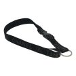 CHANEL Neck Strap Nylon Black Silver CC  87128 Hot on Sale