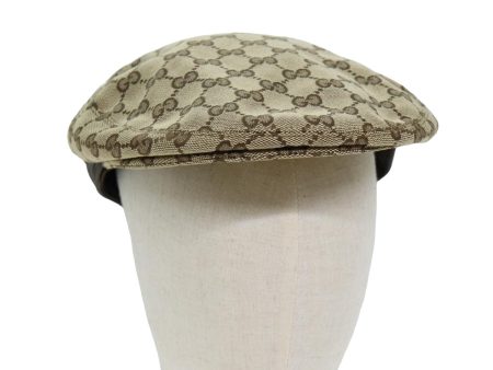 GUCCI GG Canvas Hunting Cap Hat M Beige yk13069 Supply