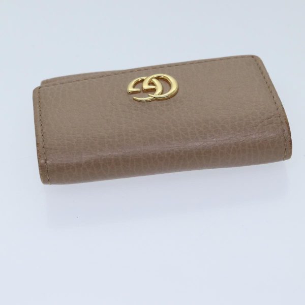 GUCCI GG Marmont Key Case Leather Beige 456118 ep3885 Online