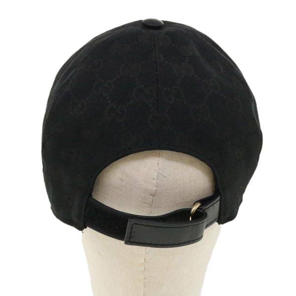 GUCCI Web Sherry Line GG Canvas Cap Black Green Red am3454 Online Sale