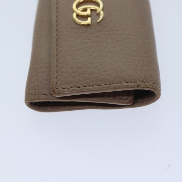 GUCCI GG Marmont Key Case Leather Beige 456118 ep3885 Online