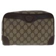 GUCCI GG Supreme Clutch Bag PVC Beige Gold 014 89 0094 bs19015 Supply