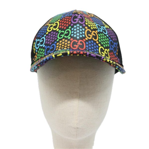 GUCCI GG Psychedelic Cap M Multicolor 517074 77725 For Sale