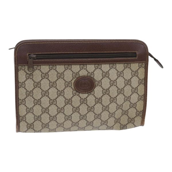 GUCCI GG Supreme Clutch Bag PVC Beige 014 115 6863 bs17950 Cheap