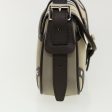 BURBERRY Nova Check Shoulder Bag Canvas Gray Dark Brown beigeNew am3602 Sale