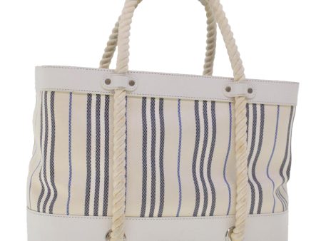 BURBERRY Hand Bag Canvas WhiteNew bs6258 Cheap